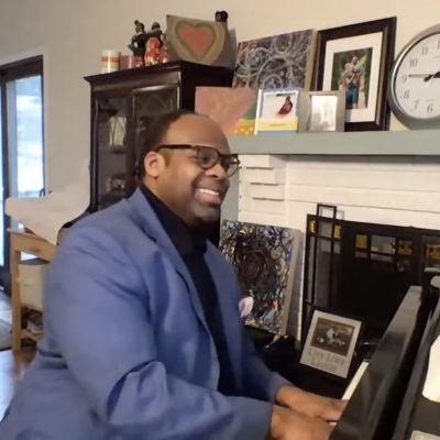 G. Phillip Shoultz, III playing piano