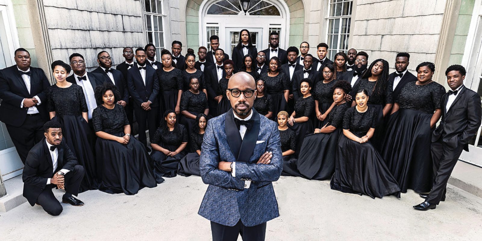 VocalEssence Presents: The Aeolians Conductor and singers posing