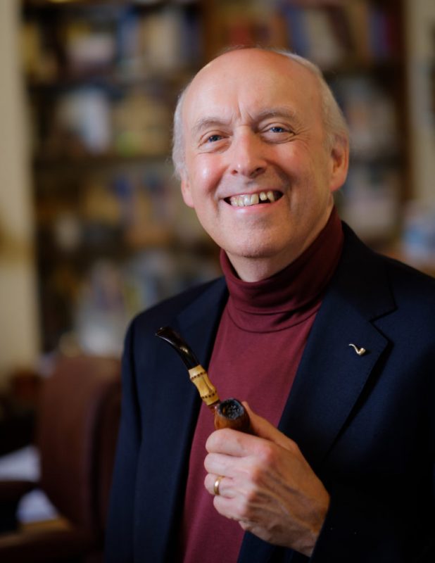 Wake Forest music professor and composer Dan Locklair poses in his studio at his home in Winston-Salem on Monday, July 2, 2018.